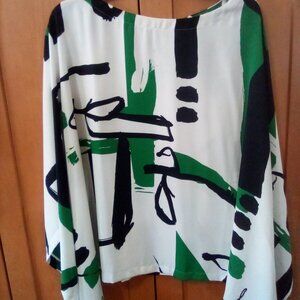 Chico's abstract poncho size small